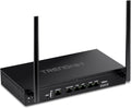TRENDnet AX1800 Dual-Band WiFi 6 Gigabit Dual-WAN VPN Router, Small Business, Virtual Private Network, Inter-VLAN Routing, QoS, 2.5G Support, Pre-Encrypted Wireless, Black, TEW-929DRU (Pack of 1)