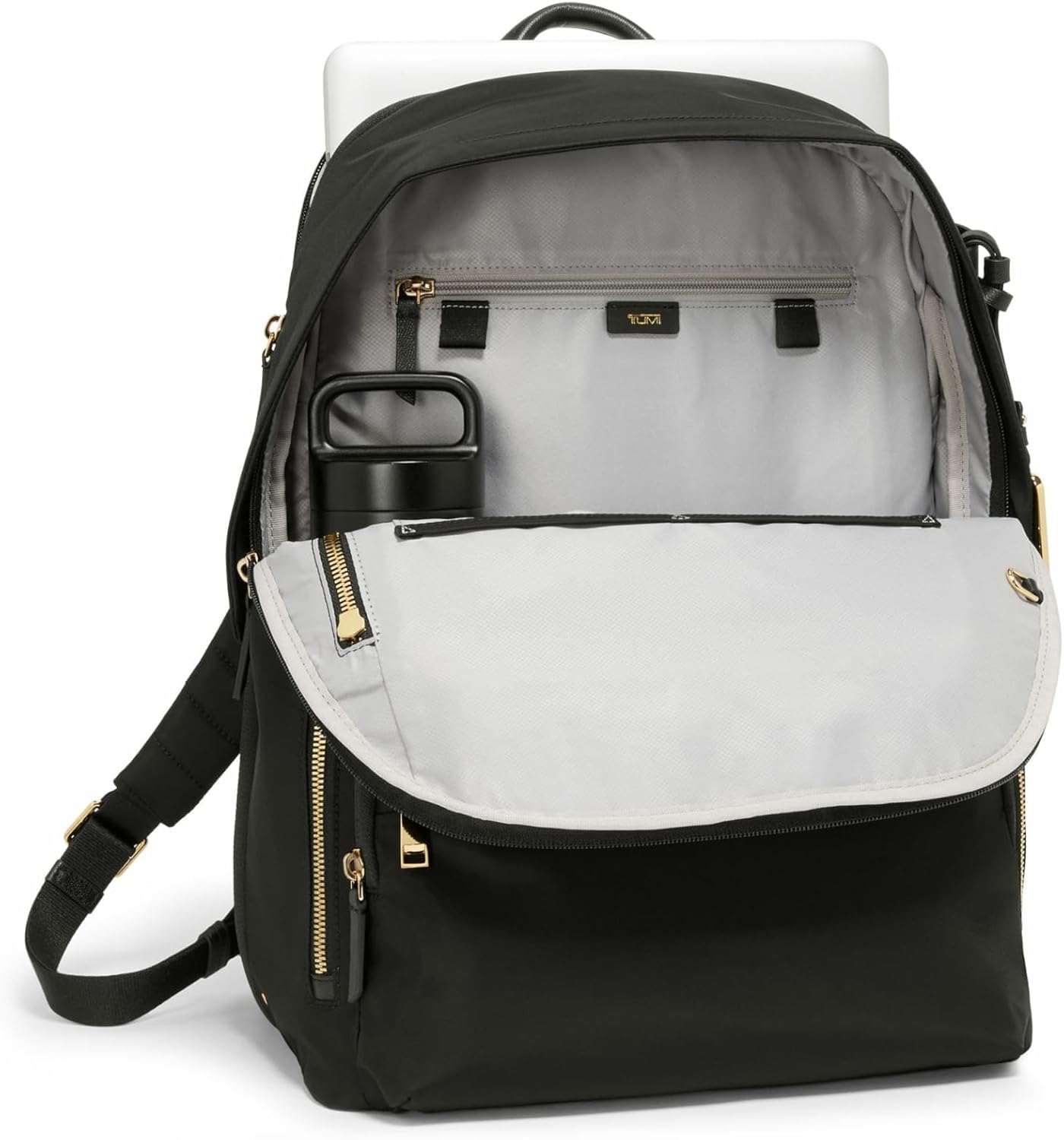 TUMI - Voyageur Montana Backpack - Stylish Travel Backpack for Women - For Business, Work - Fits up to 16' Laptops - Black/Gold