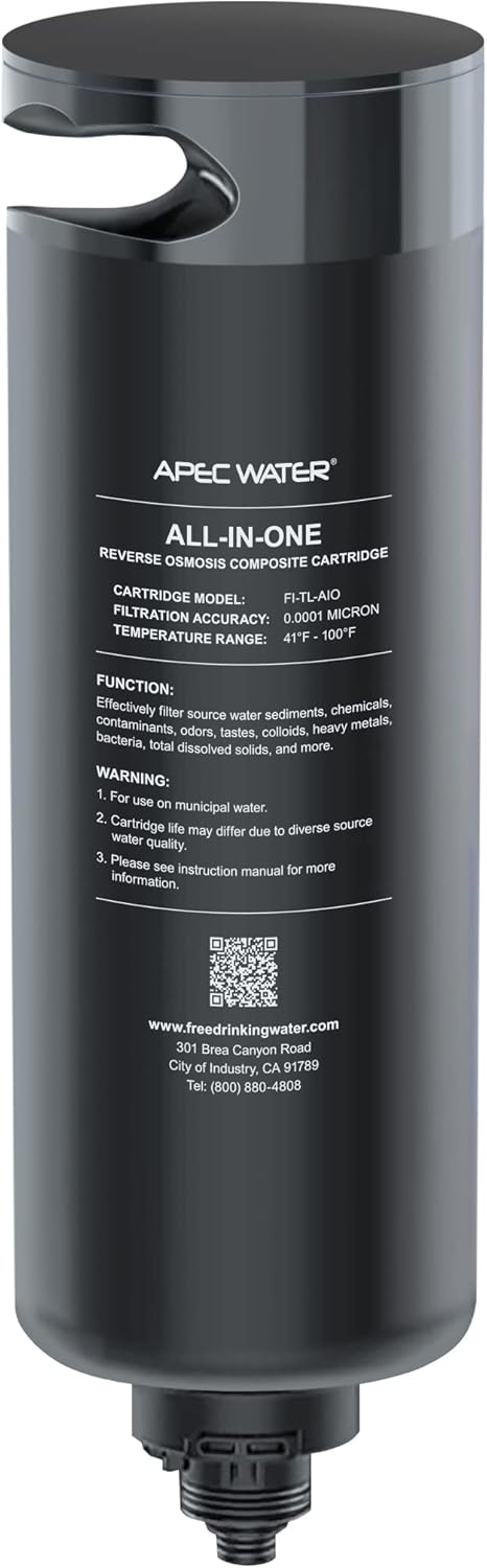 APEC WATER ROTL-AIO Replacement Filter Cartridge – 600 GPD Reverse Osmosis Filter, All in One, Removes 99% of impurities (FI-TL-AIO)