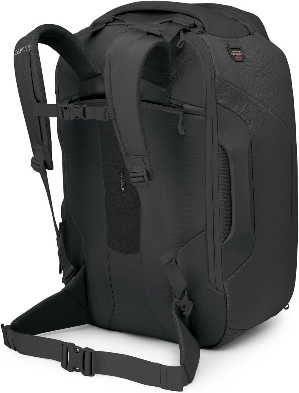 Osprey Sojourn Porter 65L Travel Backpack - Carry-On Compliant Luggage with StraightJacket Compression and Padded Laptop Sleeve - Durable Pack for International or Urban Travel Black