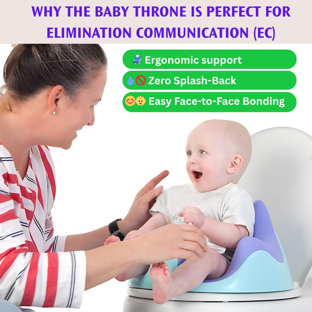 Pediatrician-Approved Squat Position for Easier Pooping & Elimination Communication (EC) | 7-in-1 Potty Training Seat | Includes Footrest, Step Stool & Toddler Toilet Seat | Reduces Diaper Waste