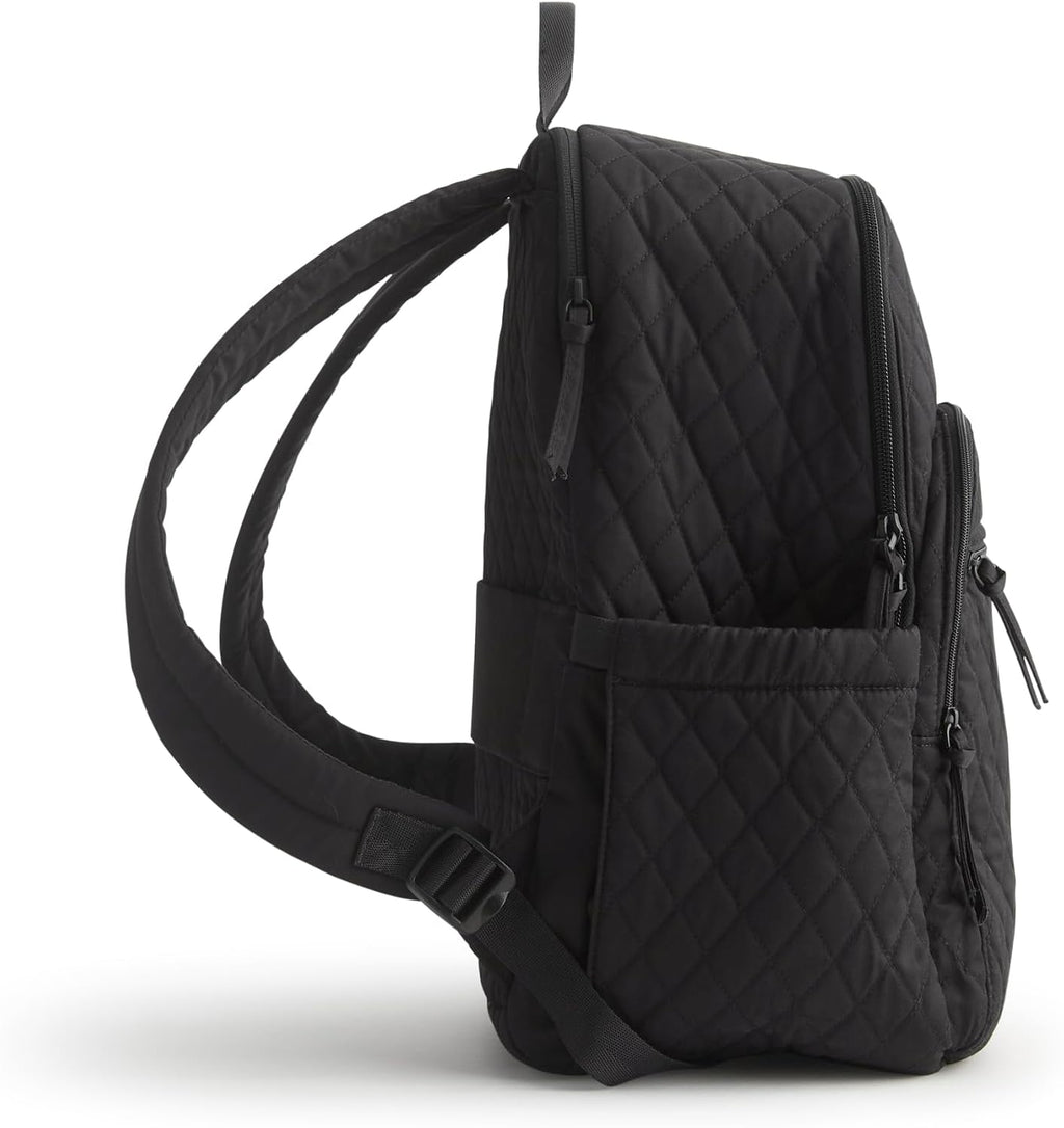 Vera Bradley Women's Premium Cotton Bancroft Backpack, Moonless Night, One Size