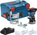 Bosch GKF18V-25PL14 18V Brushless Colt™ Palm Router Kit with (1) CORE18V® 4 Ah Advanced Power Battery and Plunge Base