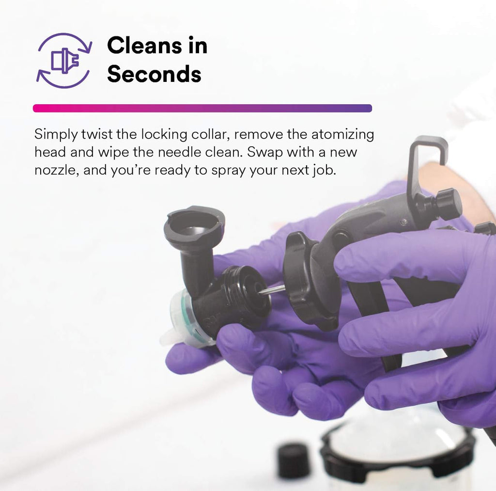 3M Performance Spray Gun Starter Kit, 26778, Includes PPS 2.0 Paint Spray Cup System, 15 Replaceable Gravity HVLP Atomizing Heads, Air Control Valve