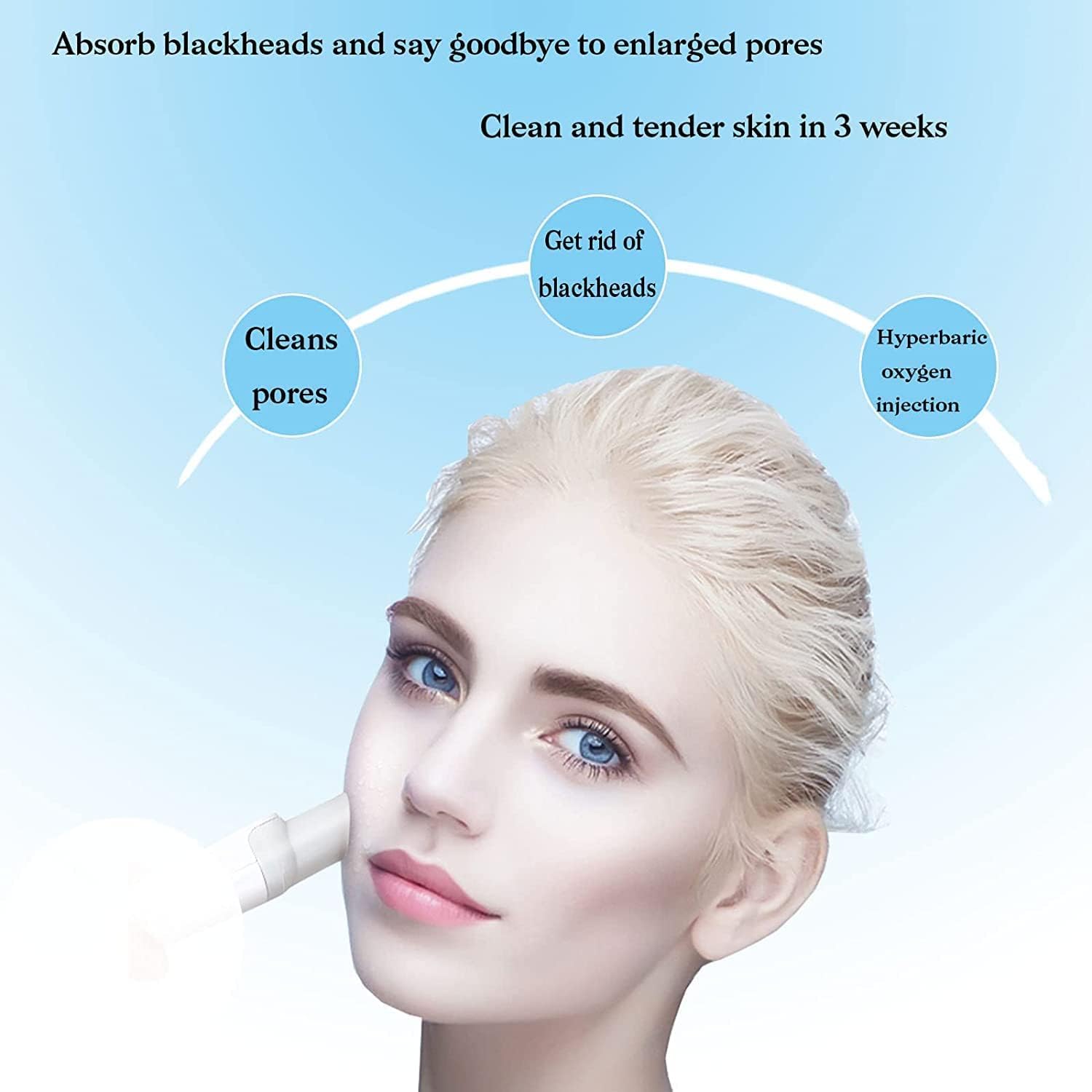 Water Oxygen Jet Beauty Machine, Bubble Oxygen Face Skin Care Machine, Multifunctional Vacuum Facial Deep Clean Hydrodermabrasion Machine for Home or SPA Salon.