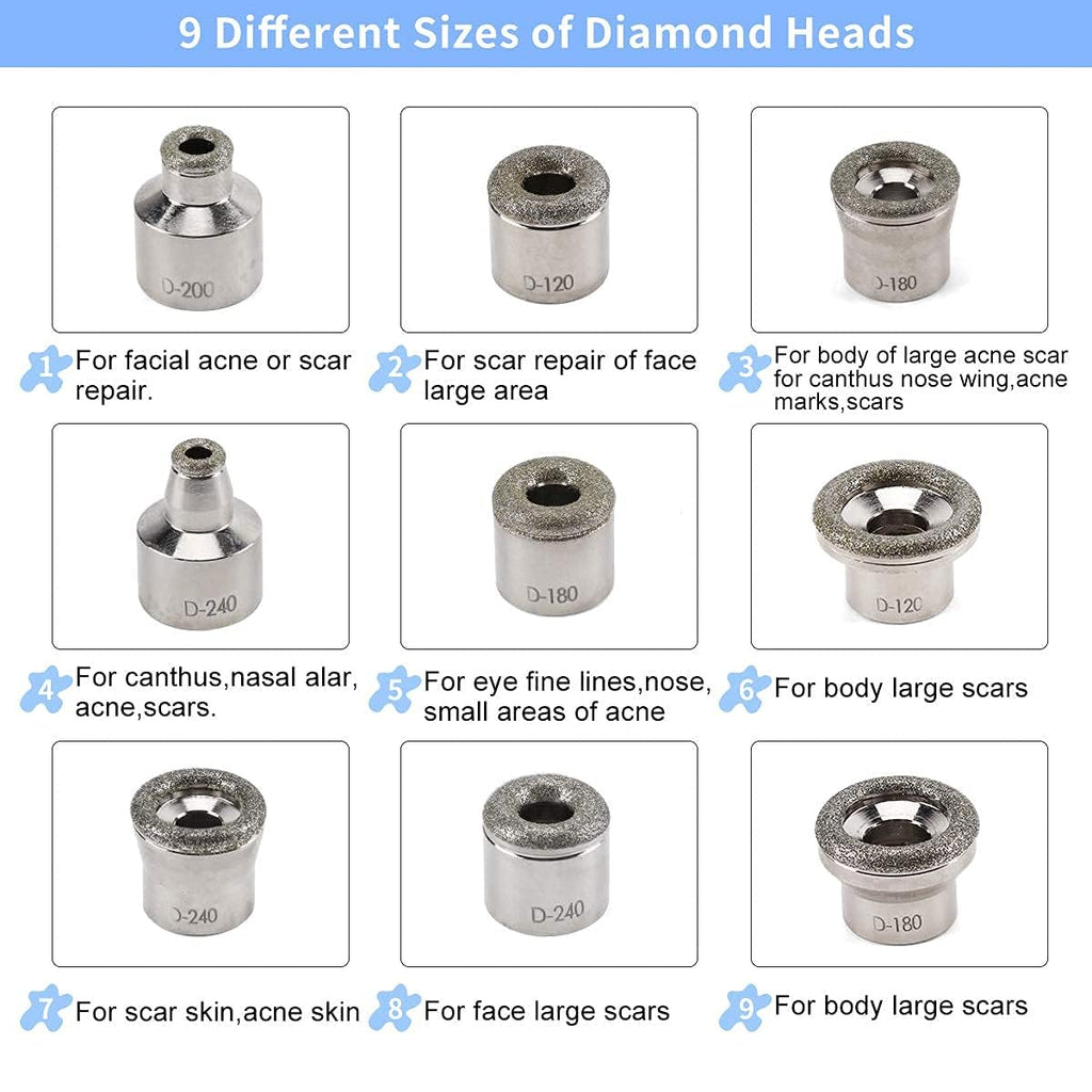 3 in 1 Diamond Machine, Yofuly 65-68cmHg Suction Power Professional diamond Equipment for Facial Skin Care