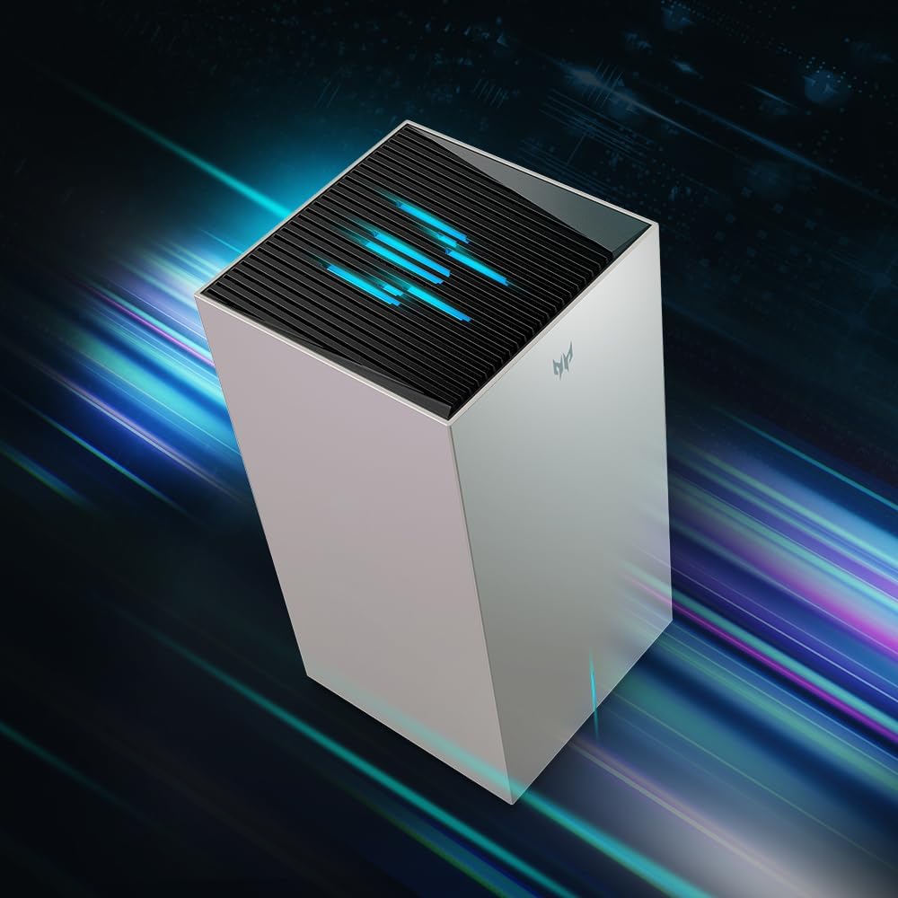 Predator Connect T7 Wi-Fi 7 BE11000 Mesh Gaming Router | Intel Killer Prioritization Engine | Up to 3000 Sq. Ft. | Up to 200 Devices | 2.5Gbps WAN & 2 x 1Gbps LAN | Lifetime Internet Security