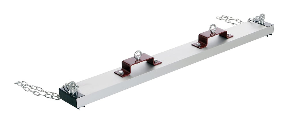 Vestil HDFMS-48 Steel Forklift Heavy Duty Sweeper Magnet 48 in. Sweep Width 100 Lb. Capacity Silver