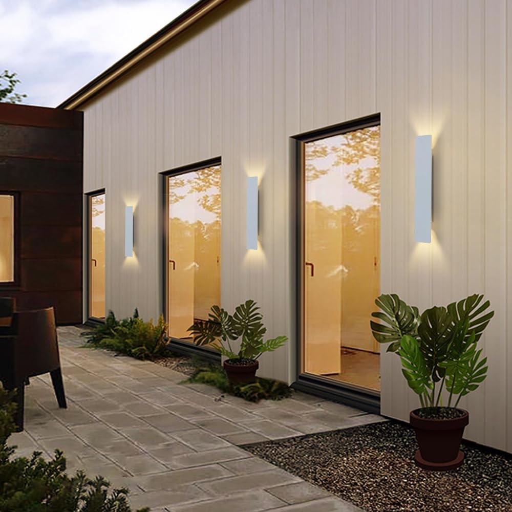 Apliques LED de pared para exteriores - Luminaria impermeable para Porche, Patio, jardín y garaje