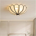 Nordic Ceiling Lamp Bedroom Romantic Ceiling Light Flower Creamy Petals Mounted Lamparas Led Luminarias