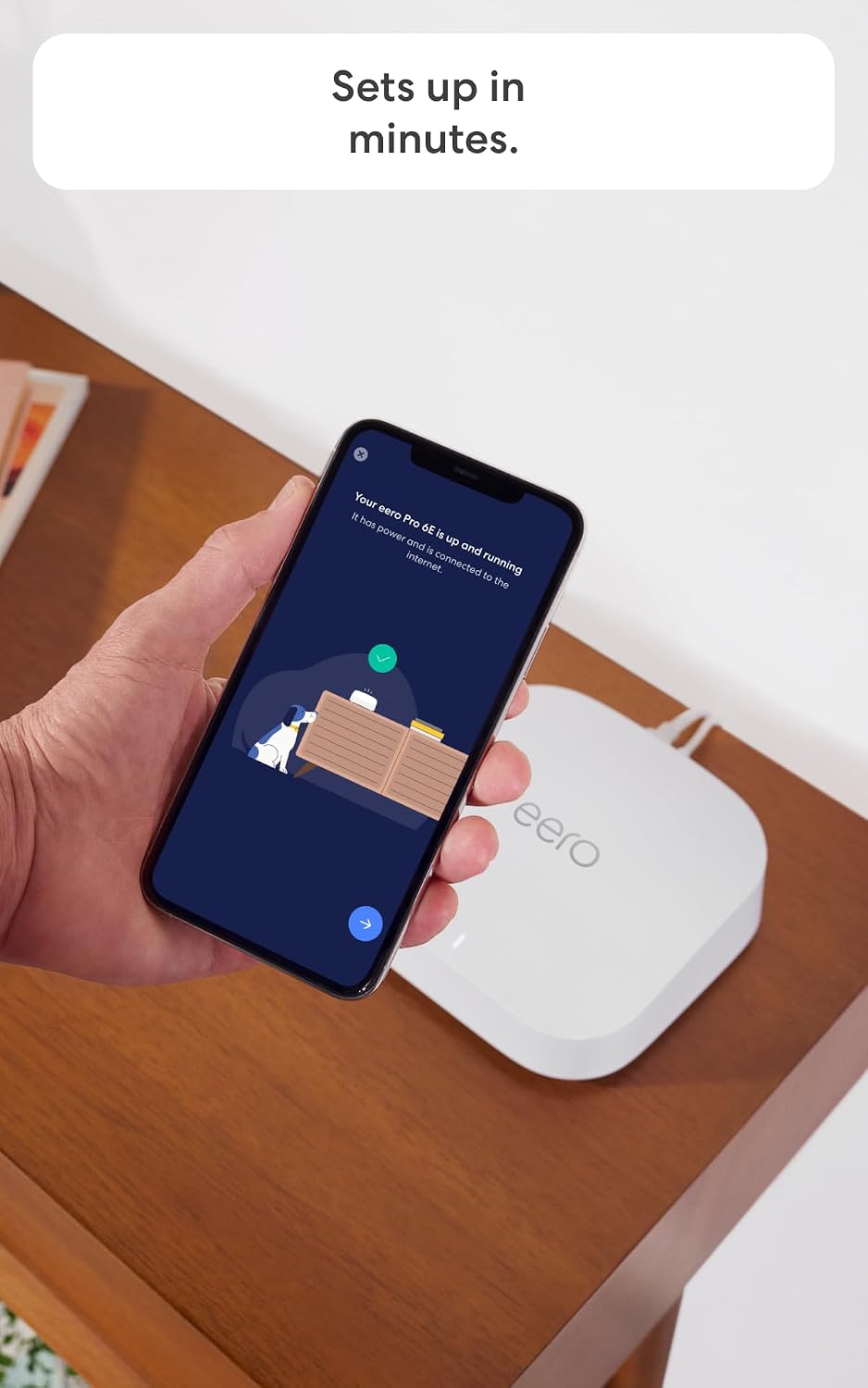 Amazon eero Pro 6E mesh wifi router - Supports internet plans up to 2.5 Gbps, Coverage up to 2,000 sq. ft., Connect 100+ devices, 1-pack