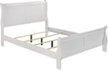Coaster Home Furnishings Louis Philippe Traditional Wood Queen Size Sleigh Bed Frame 47-inch Headboard White 202441Q | Traditional Wood