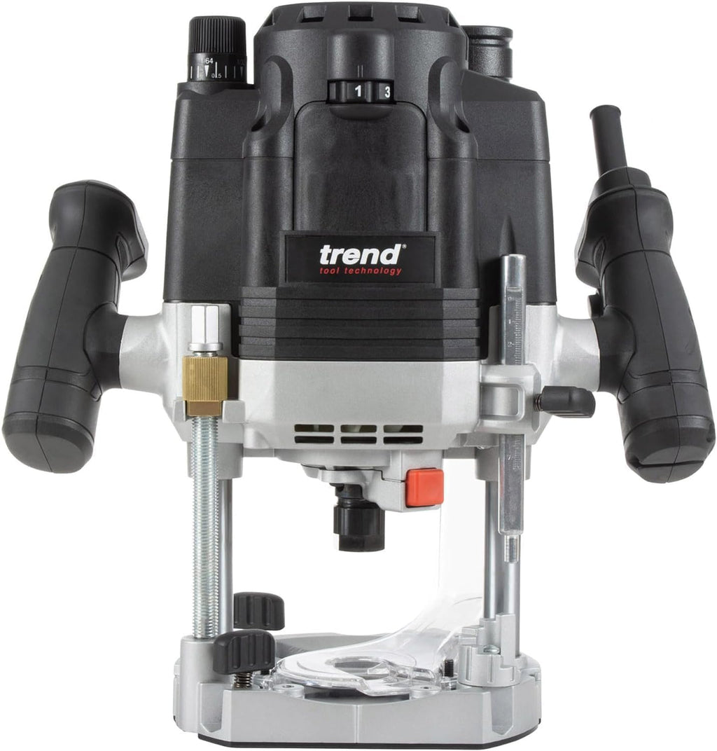 Trend 3-1/4 HP Dual-Mode Plunge Router, 1/2 Inch Collet, 15 Amp, 120V, Variable Speed, Router Table Compatible, U*T8EK