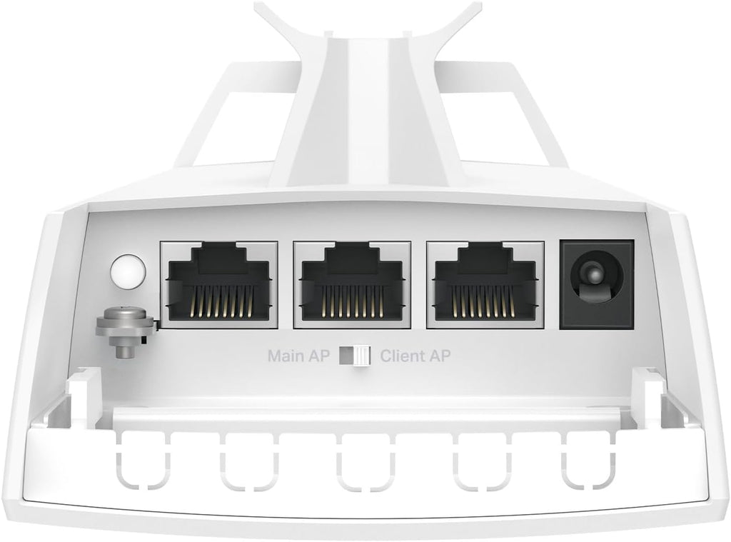 TP-Link Omada Point to Point Wireless Bridge Outdoor - 5GHz, 867Mbps, PtP&PtMP, 1km Range, 3 Gigabit Ports, PoE or DC Powered, IP65 Weatherproof, Preconfigured, Plug&Play(EAP211-Bridge KIT)