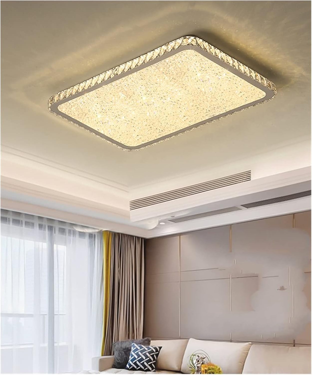 BayDe LED Modern Chandelier Lamp, Modern Crystal Chandelier Lighting Lustre Cristal Circular Square Chandeliers Ceiling Lustres De Cristal Luminarias,Modern LED Chandelier, Wall Lamps
