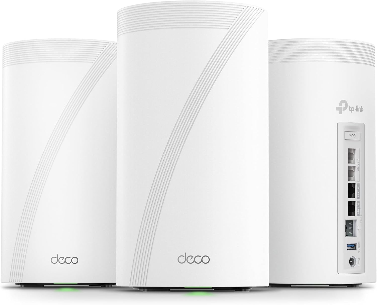 TP-Link Deco 7 Elite BE95 Quad-Band WiFi 7 BE33000 Whole Home Mesh System - 16-Stream, 2x 10G + 2x 2.5G Ports Wired Backhaul, 12 x High-Gain Antennas, VPN, AI-Roaming, 4x4 MU-MIMO, HomeShield (3-Pack)
