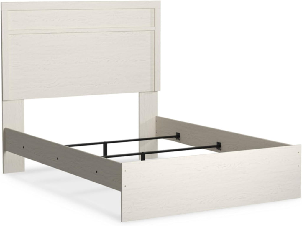 Signature Design by Ashley Stelsie Farmhouse Full Panel Bed, Foundation or Box Spring Needed, White