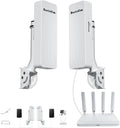Point to Point Starlink Internet Long Range Transmission with WiFi 6 Router and Bracket for Starlink Gen 3 Router, Starlink WiFi Extender, 5.8GHz 3KM with 18dBi High Gain Antenna, 2 Pack