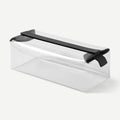 Cadence Parcel - Clear Kit with Magnetic Closure - Durable and Leak-Resistant Travel Toiletry Kit - Modular Design - Hygiene Bag for Travel Essentials - 4 Qt - Ink