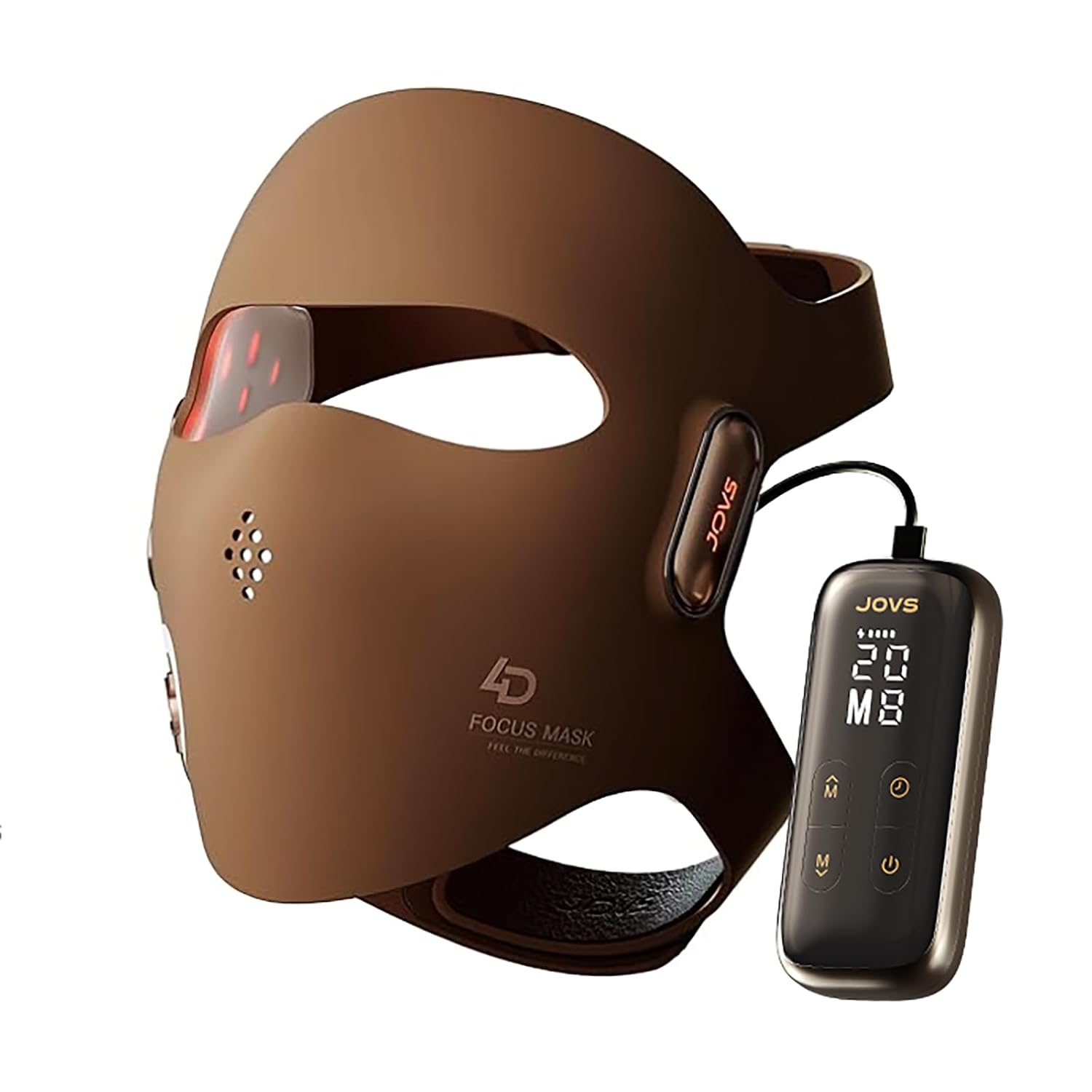 JOVS 4D Laser Light Therapy Mask - Red Light Therapy for Face, Led Face Mask Light Therapy, 6x Powerful More Than LED, FPT Technology, 4 Wavelengths, Anti-Aging, Gift for Women Mom Wife