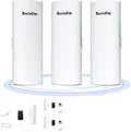 Point to Point Internet Outdoor Long Range Transmission for Star Link Gen 3 Router, Star Link WiFi Extender, 5.8GHz 3KM 1000Mbps with 18dBi High Gain Antenna, 3 Pack