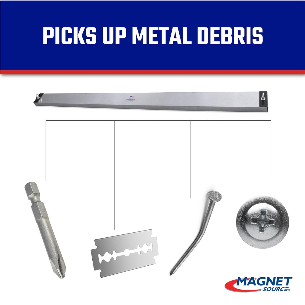 Master Magnetics, Inc. Magnetic Sweeper Hang-Type for Vehicle, 84' Sweeping Width, 1 each, MRS84