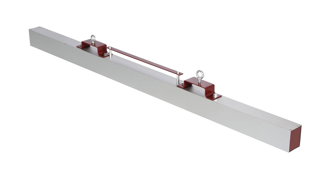 Vestil HFMS-72 Steel Forklift Hanging Magnetic Sweeper 72 in. Wide 75 Lb. Capacity Silver