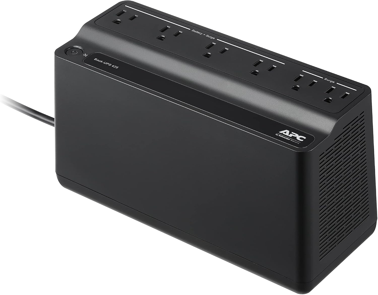 APC UPS Battery Backup Surge Protector, 425VA Backup Battery Power Supply, BE425M, Pack of 2