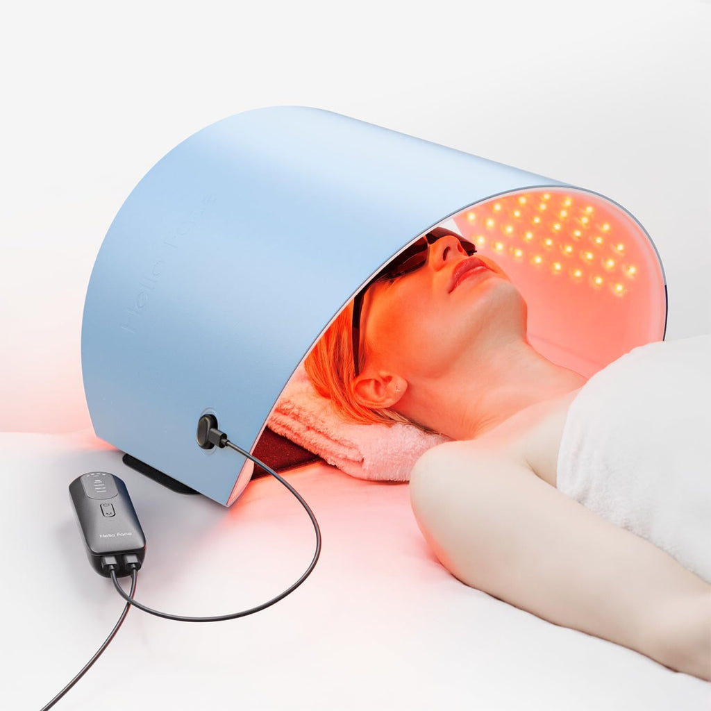 FDA Cleared Red Light Therapy for Face and Neck, 4 Modes LED Mask Light Therapy, Blue Infrared Red Light Therapy Mask for Face, PDT Photons Facial Skin Care Device