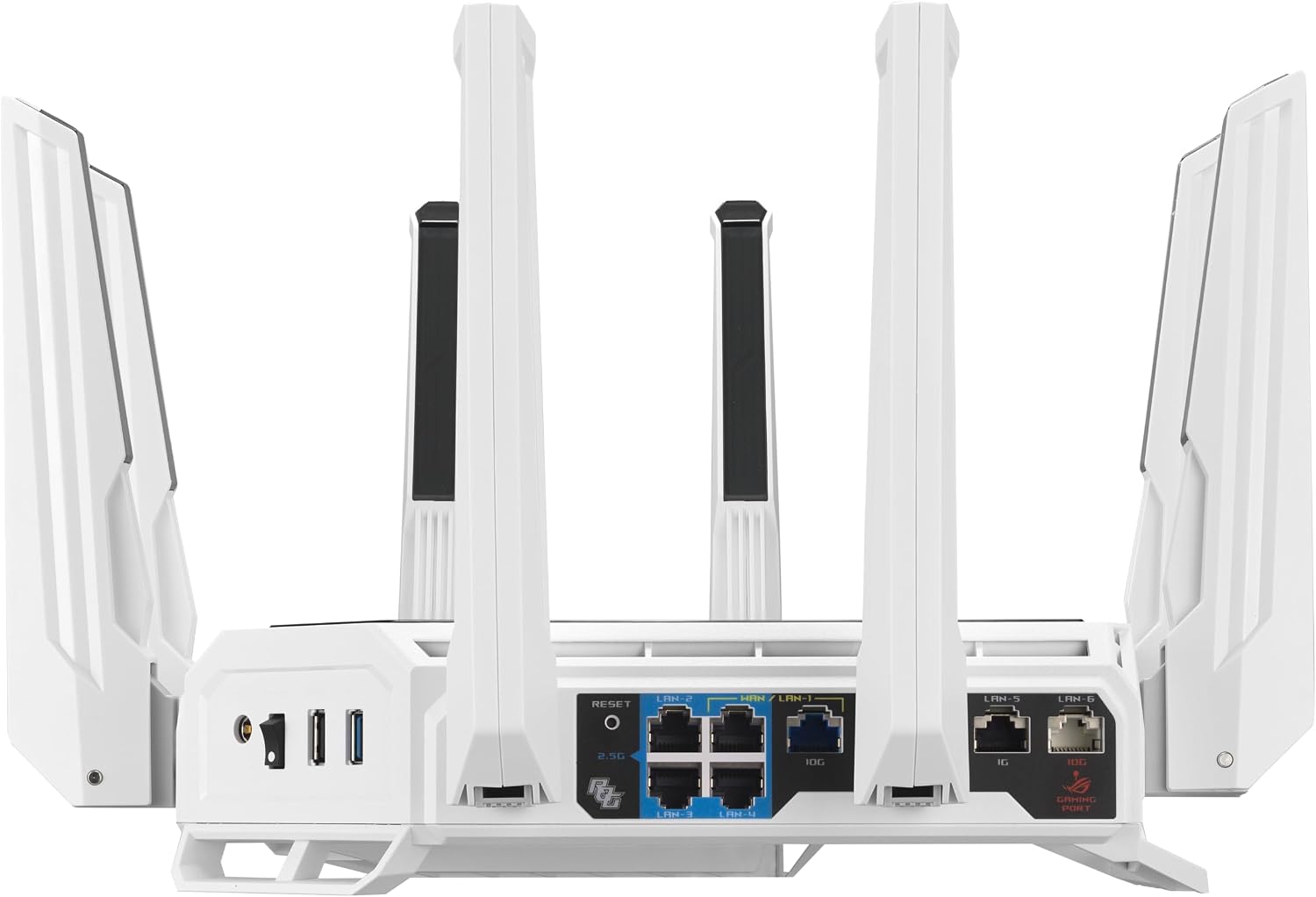 ASUS GT-BE19000AI Tri-Band WiFi 7 (802.11be) AI Gaming Router, 320MHz Bandwidth & 4096-QAM, MLO, Dual 10G Ports, AI Game Boost, Gaming Network, Aura RGB, AiMesh Support, Guest Network Pro