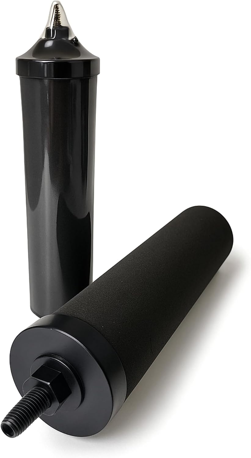 Nispira Premium Water Filter Black Element Cartridge Compatible with Berkey Countertop Water Purification System. Compared to Part BB9. 6 Filters
