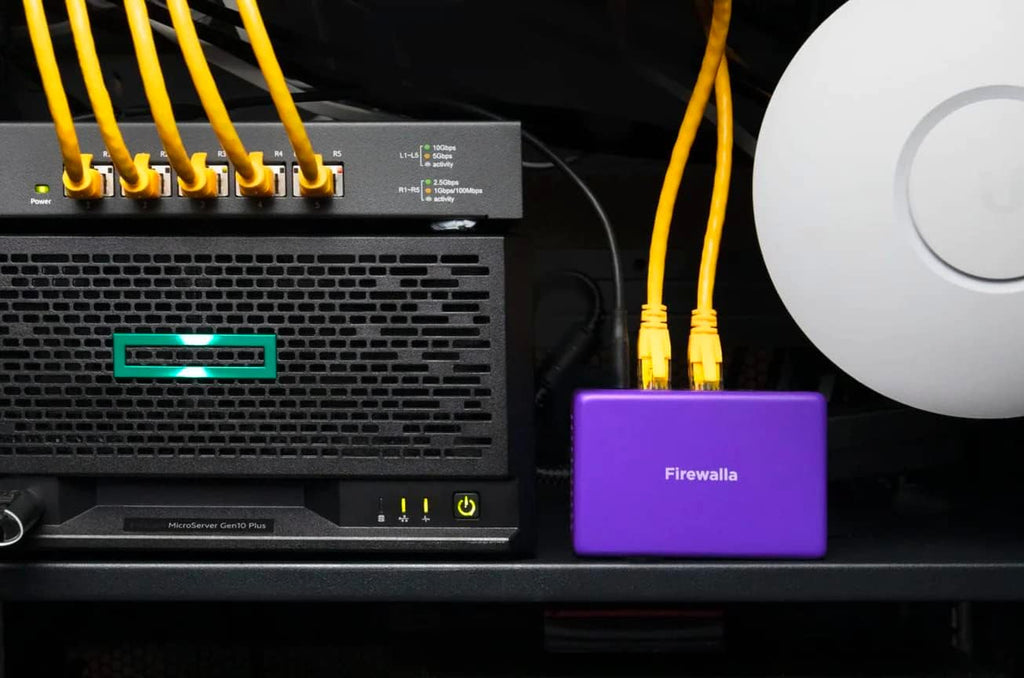 Firewalla: Cyber Security Firewall for Home & Business, Protect Network from Malware and Hacking | Smart Parental Control | Block Ads | VPN Server and Client | No Monthly Fee (Purple SE)