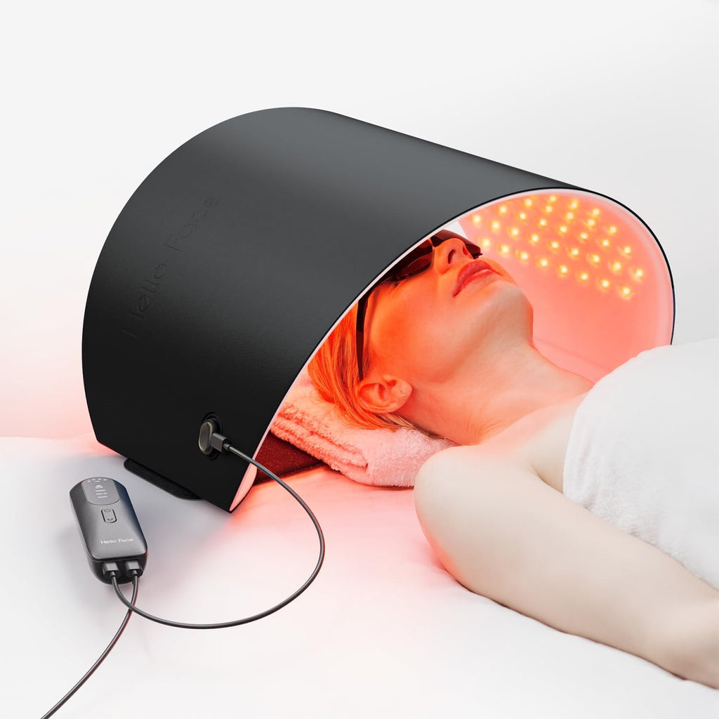 FDA Cleared Red Light Therapy Mask for Face and Neck, 4 Modes LED Light Therapy, Blue Infrared Red Light Therapy, PDT Photons Facial Skin Care Device for Wrinkles and Acne