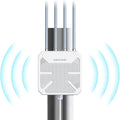 2026 AX1800 Outdoor WiFi 6 Extender Long Range, WAVLINK Outdoor WiFi Access Point with PoE, 4x8dBi High-Gain Antennas, IP67 Weatherproof, Support Up to 256 Devices for Farm, Yard, Patio, RV, Garage