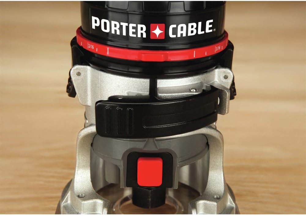 PORTER-CABLE Router, 4.5-Amp, Single Speed 31,000 RPM, Trims 1/4-Inch Laminate, Corded (PCE6430)