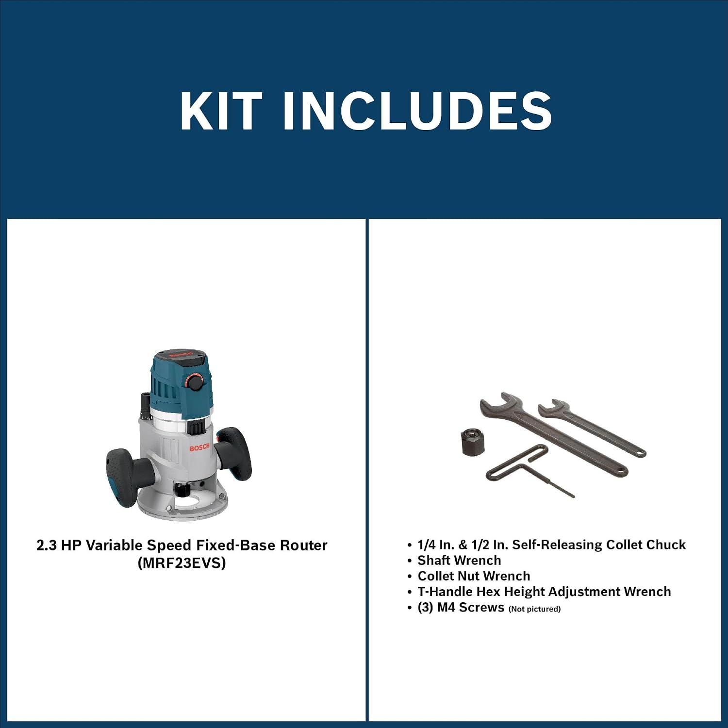 Bosch MRF23EVS 2.3 HP Electronic Fixed-Base Router