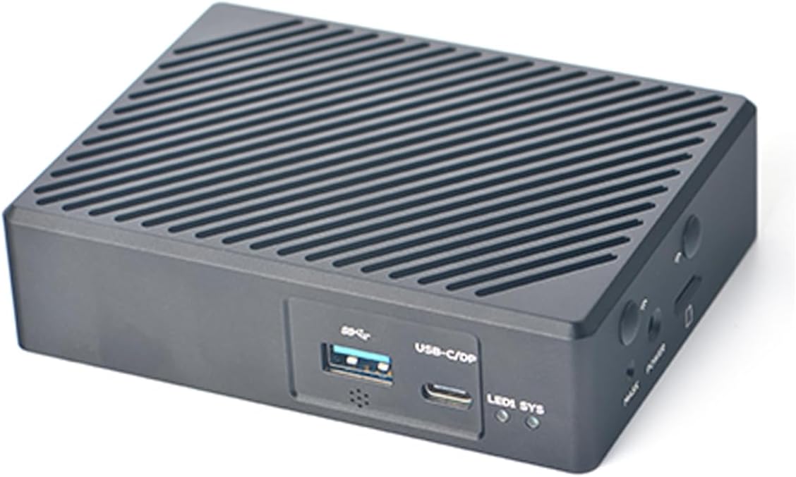 NanoPC-T6 Computer Mini WiFi Router, Office Home Smart IoT Gateway, Wireless Dual Band Router, Rockchip RK3588 CPU 6Tops NPU, 2X 2.5Gbe Ethernet Port, Support M.2 NVMe SSD Module (8+64GB Bundle)