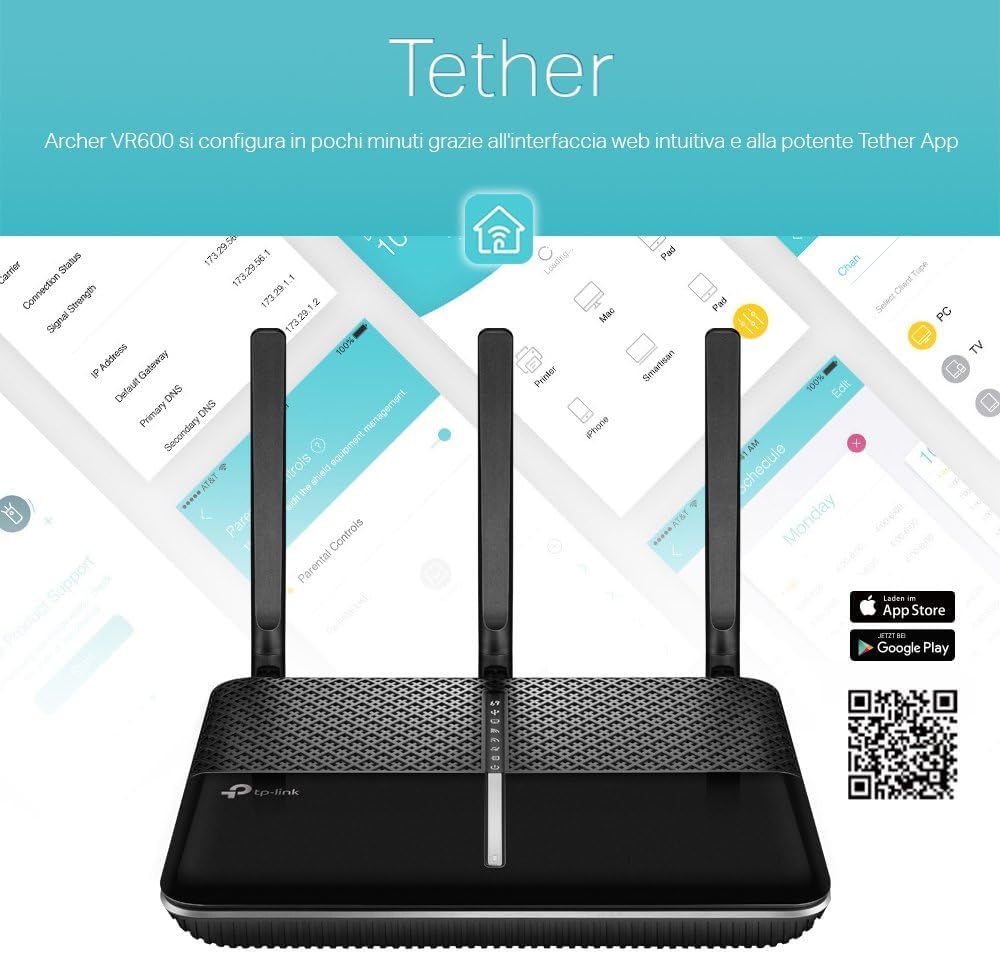 TP-LINK Archer VR600 Router AC1600 Dual Band
