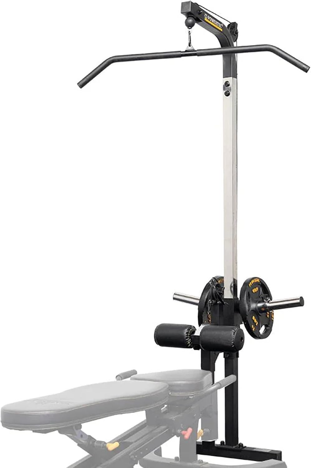 Powertec Fitness Workbench LAT Tower Attachment, Black - Premium Workout Equipment for Home Gym - Compatible Only with Powertec Products - Durable Strength Training Equipment for Home Gym, Garage Gym