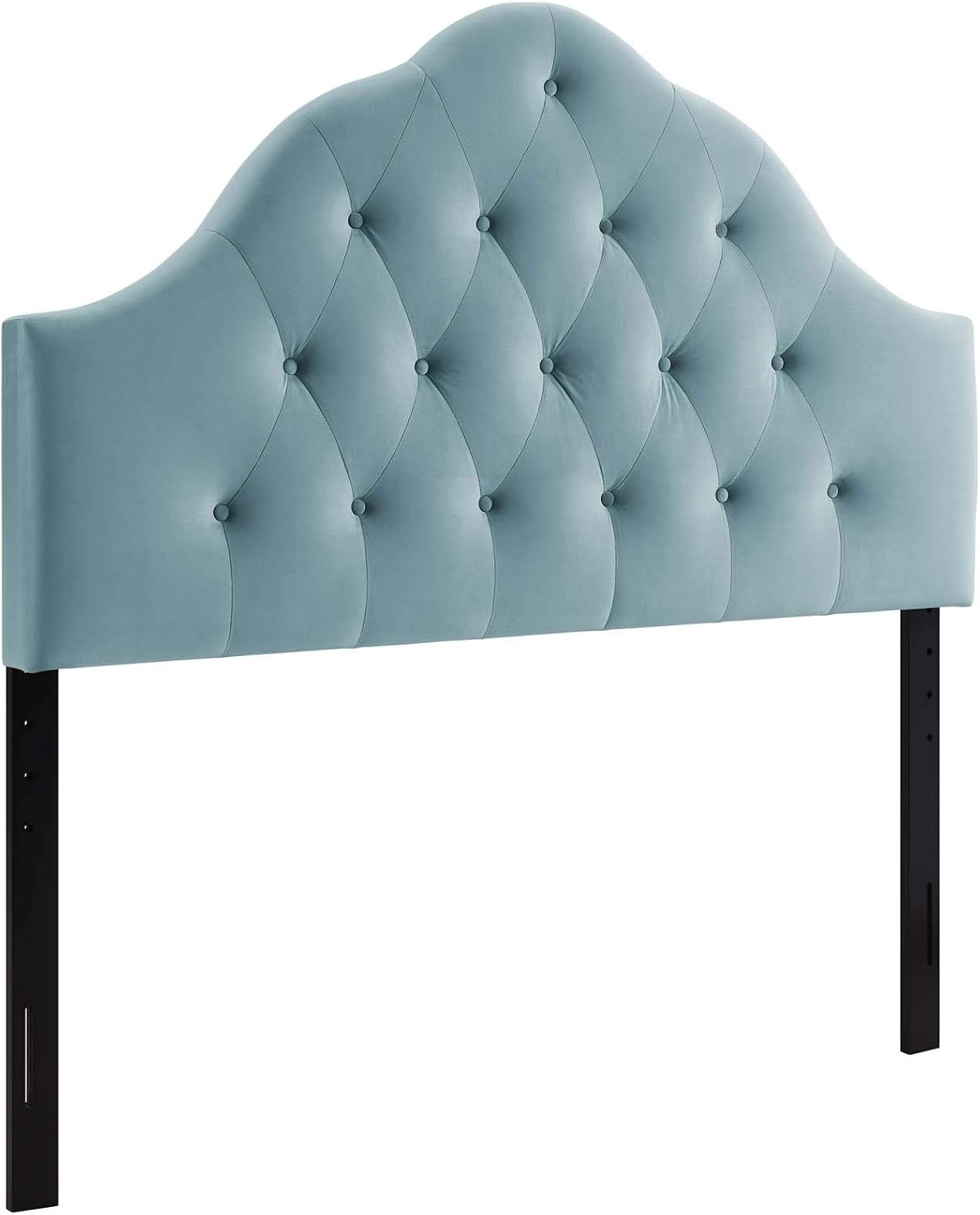 Modway Sovereign Full Diamond Tufted Performance Velvet Headboard, Light Blue