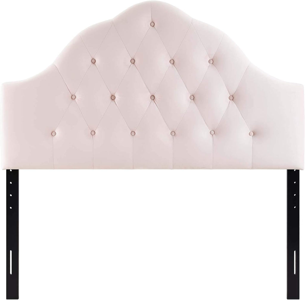 Modway Sovereign Twin Diamond Tufted Performance Velvet Headboard, Pink