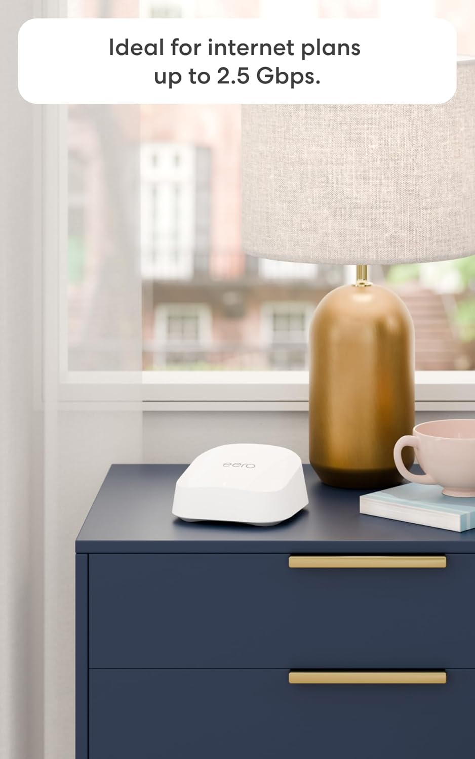 Amazon eero 7 dual-band mesh Wi-Fi 7 router (newest model) - Supports internet plans up to 2.5 Gbps, Coverage up to 4,000 sq. ft., 2-pack