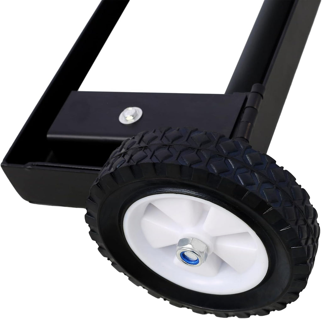 24' Rolling Magnetic Sweeper - 100LB Capacity Heavy Duty Push-Type Magnet Nail Pickup Tool with Quick Release, 6' All-Terrain Wheels for Nails, Screws, Metal Debris in Garage and Lawn