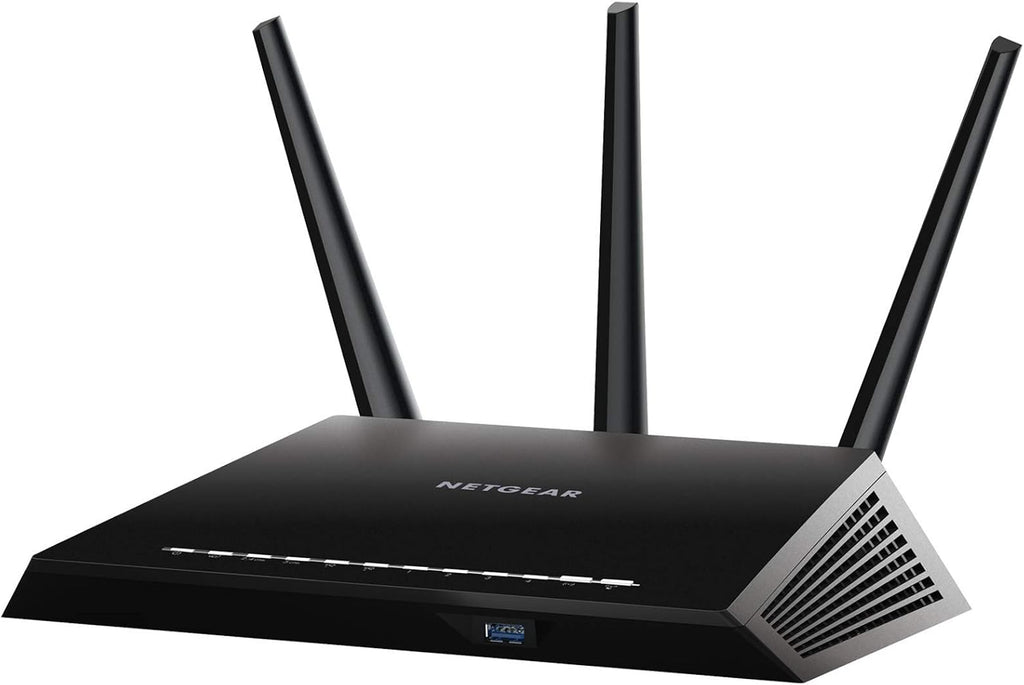 NETGEAR Nighthawk Smart Wi-Fi Router (R6900P) - AC1900 Wireless Speed (Up to 1900 Mbps), Up to 1800 Sq Ft Coverage & 30 Devices, 4 x 1G Ethernet and 1 x 3.0 USB Ports, Armor Security