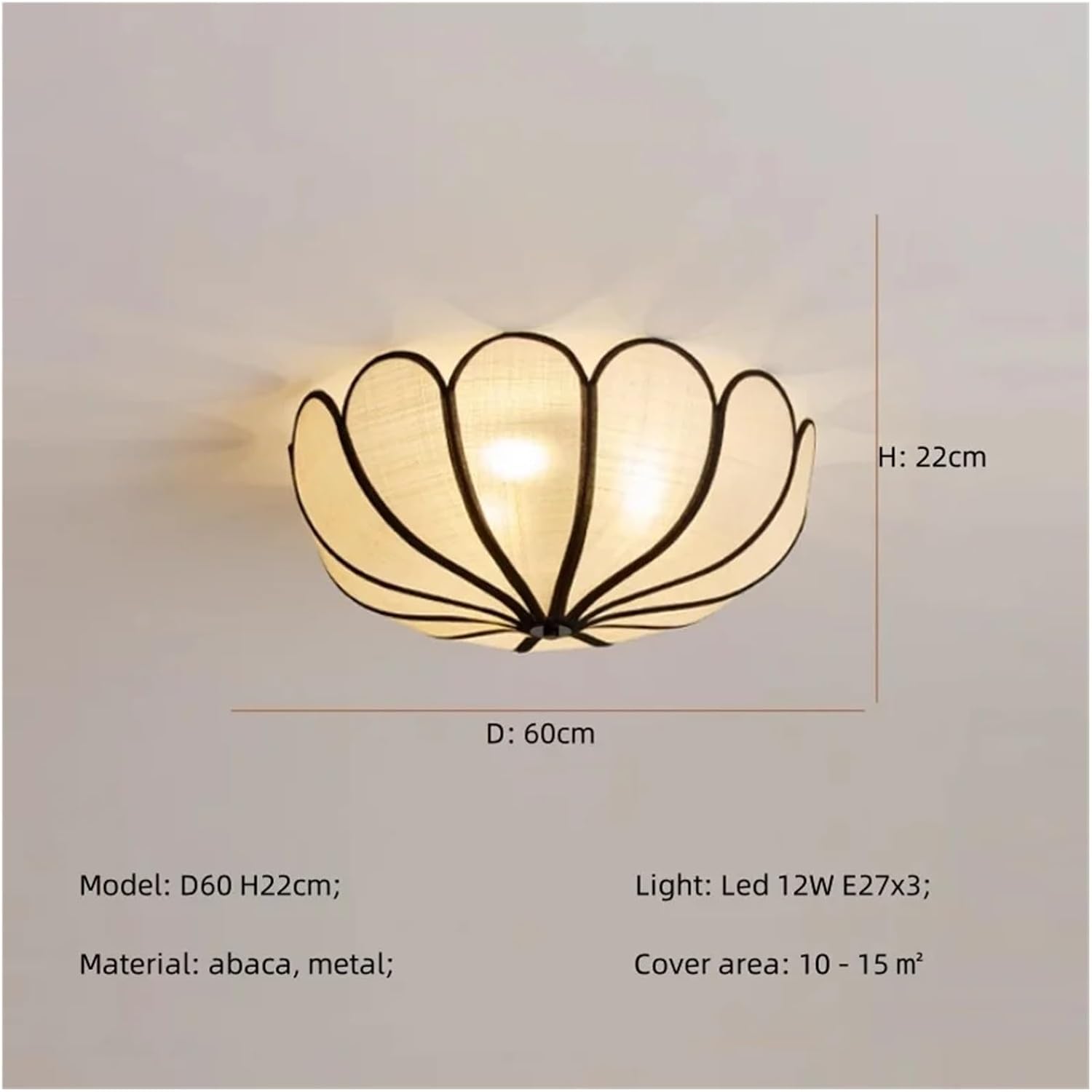 Nordic Ceiling Lamp Bedroom Romantic Ceiling Light Flower Creamy Petals Mounted Lamparas Led Luminarias