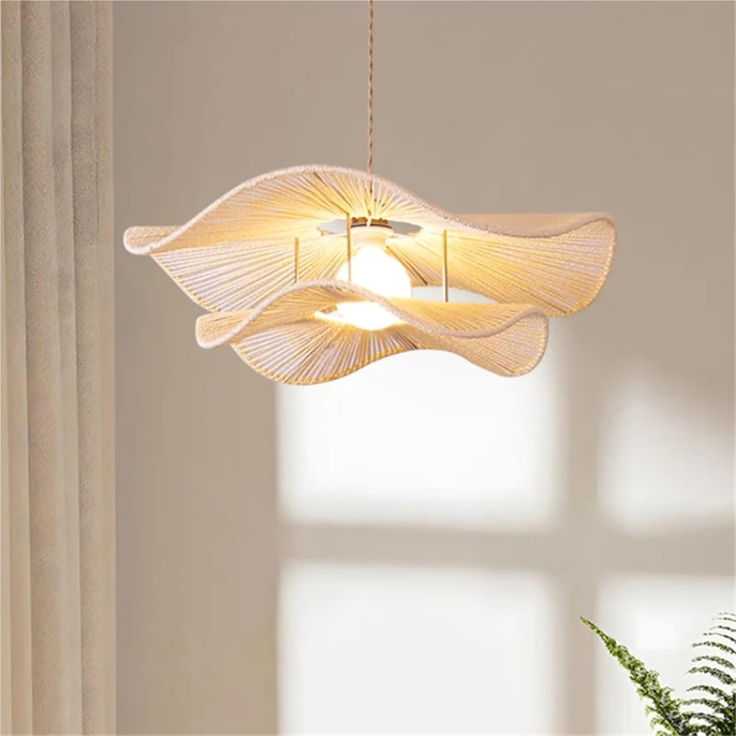 Minimalism E27 Led Pendant Lights Dining Room Hand Knitted Hemp Rope Suspend Lamp Fixtures Droplight Led Luminaria