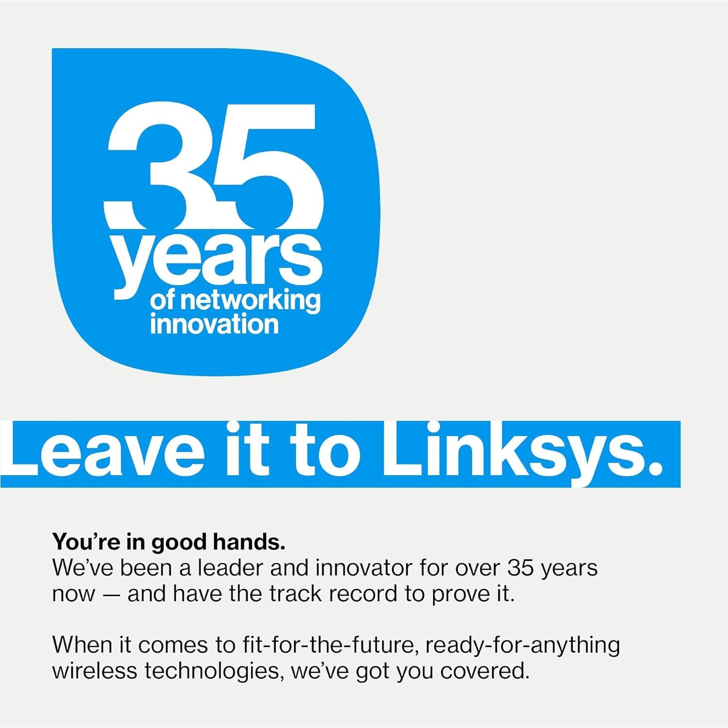 Linksys Velop Pro 6E WiFi Mesh System | One Cognitive Mesh Tri-Band Router | 5.4 Gbps (AXE5400) Speeds | 3,000 sq ft Coverage | Connect 200+ Devices | 1Pk MX6200 Grey | 2024 Release