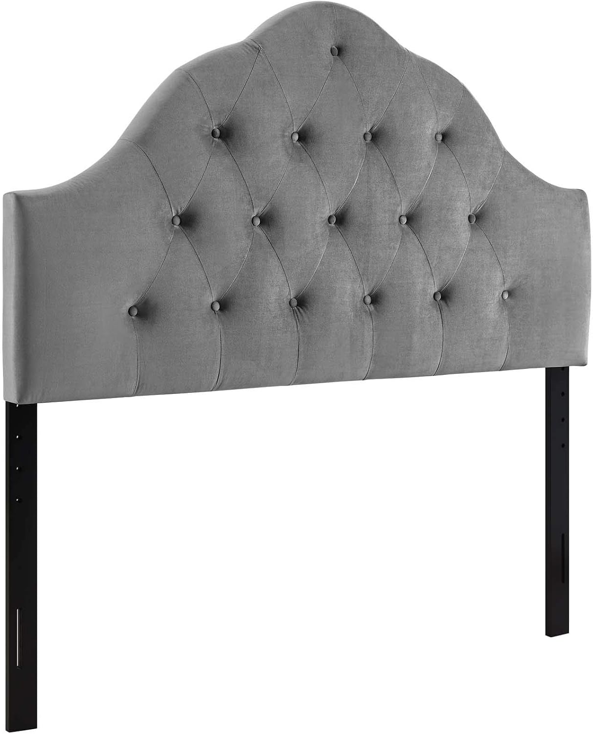 Modway Sovereign Twin Diamond Tufted Performance Velvet Headboard, Gray
