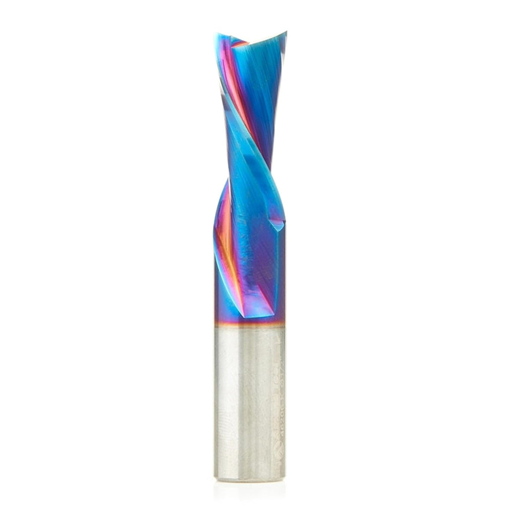 Amana Tool Solid Carbide Spektra Extreme Tool Life Spiral Plunge Router Bit Down-Cut, 46415-K, 1/4 Dia x 1 CH x 1/4 Shank 2-1/2 Inch L