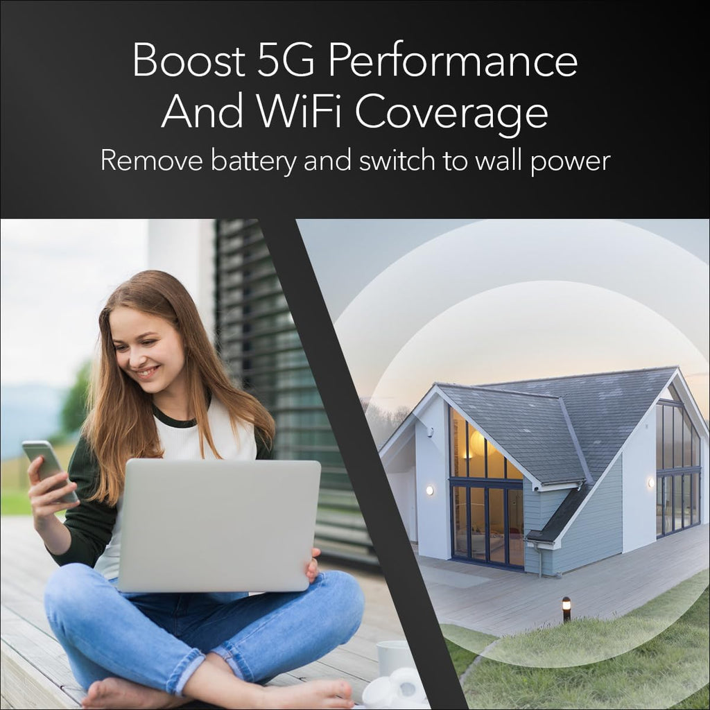 NETGEAR Nighthawk M6 Pro Mobile Hotspot 5G mmWave, 8Gbps, Unlocked, AT&T, T-Mobile, Verizon International Roaming 125 Countries, WiFi 6E, Portable Device for Travel, Modem Wireless Router (MR6550)
